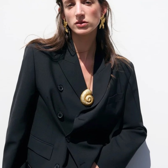 Zara Gold 2pcs Link Chain Trend Yellow Gold Adjustable Chain Necklaces - Picture 4 of 16